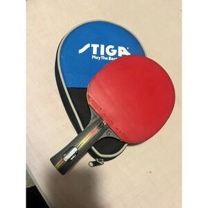 STIGA Supreme WRB Table Tennis Racket Table Tennis Paddle with Case Red Black